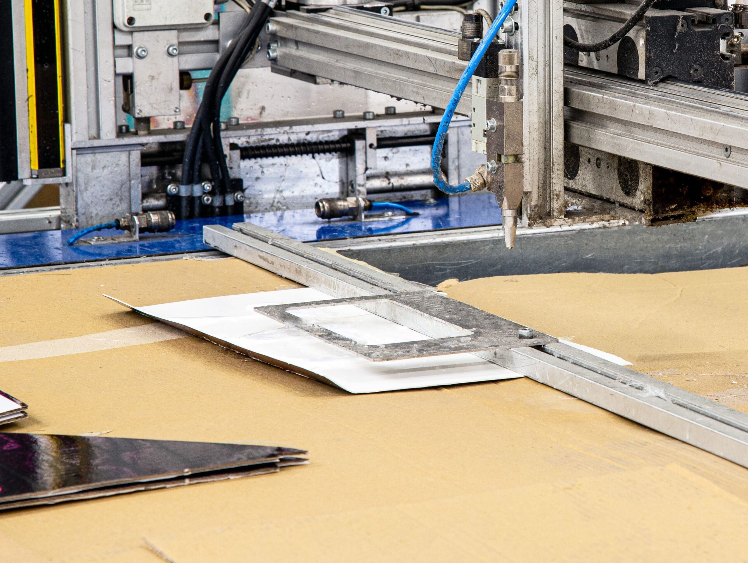 A digital cutting machine in use.